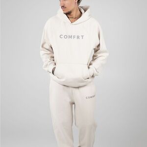COMFRT Med Unisex Cotton Hoodie and Sweatpants Set